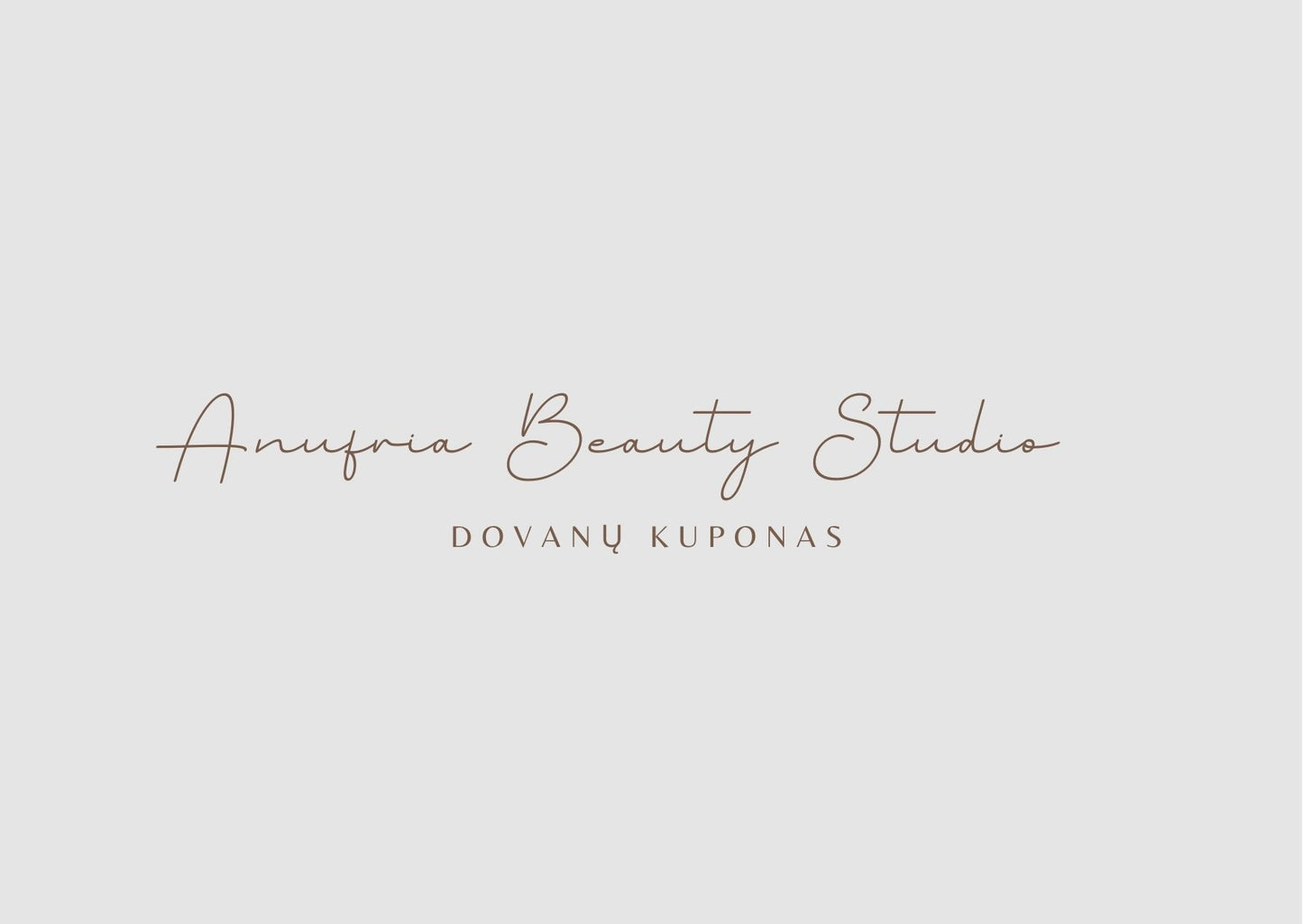 BEAUTY GIFT CARD